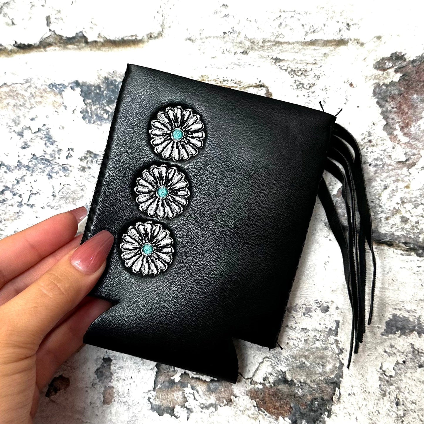 2 Fly Co Apparel & Accessories > Clothing > Shirts & Tops Concho Cool Leather Can Cooler