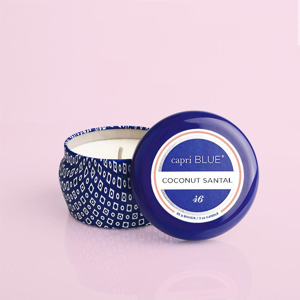 Capri Blue Coconut Santal Blue Mini Tin, 3 oz