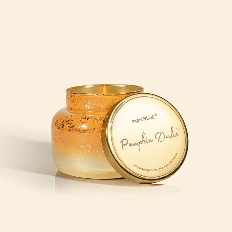 Capri Blue Glimmer Pumpkin Dulce Signature Jar, 19 oz