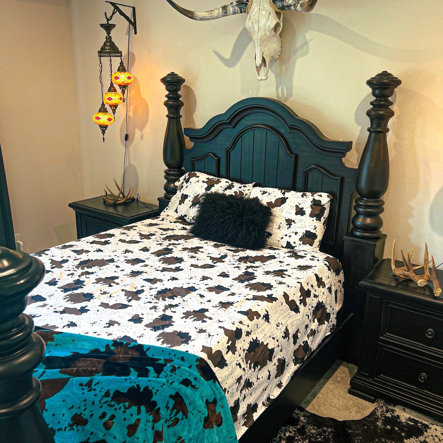 Envy Stylz Boutique Cow Egyptian Comfort Sheet Set