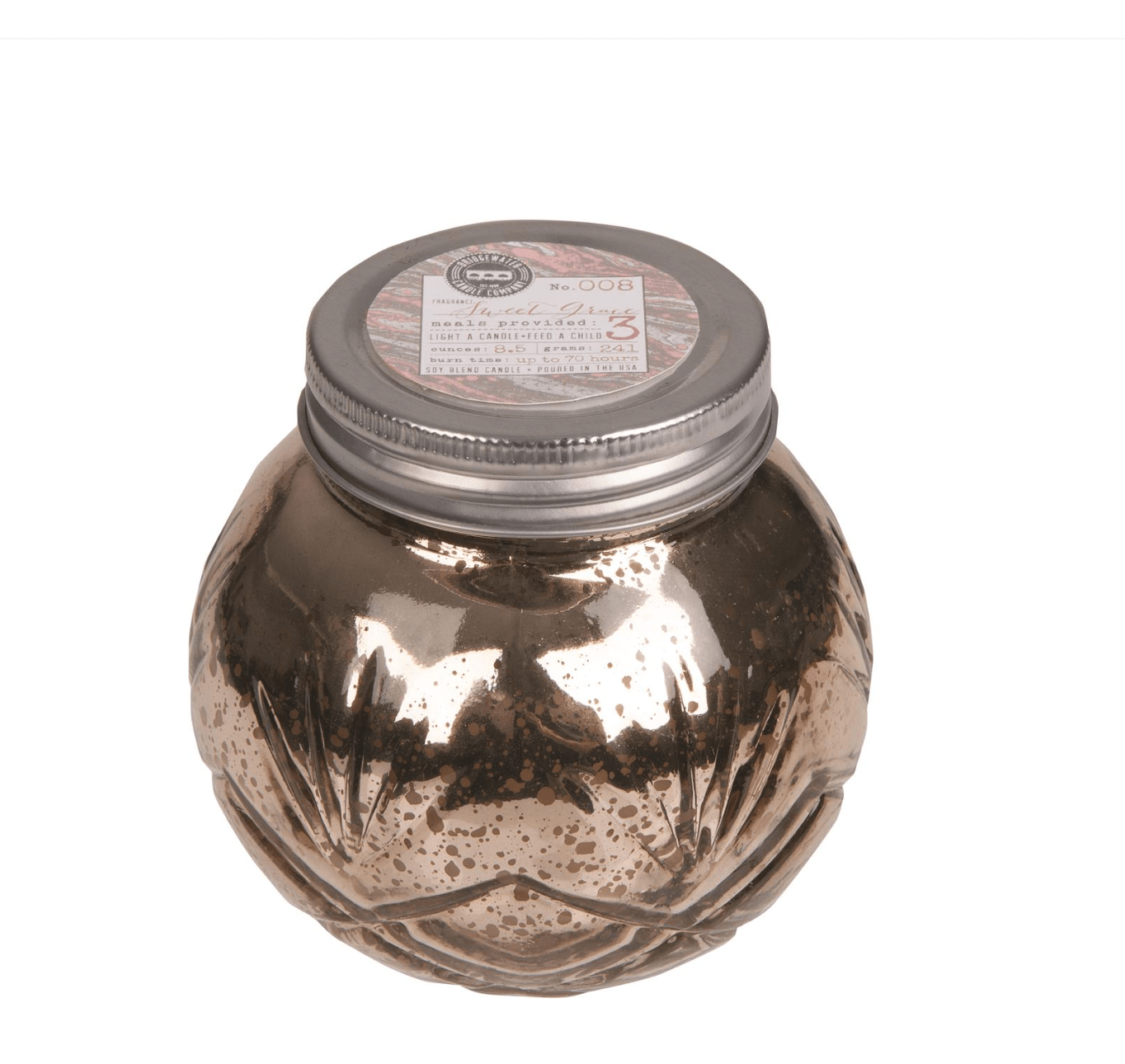 Envy Stylz Boutique Fragrance - Candle Blush-toned Bridgewater Sweet Grace Small Candle