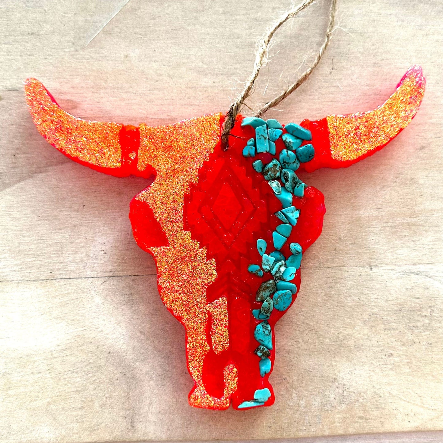 Envy Stylz Boutique Pink Bull Skull Freshie