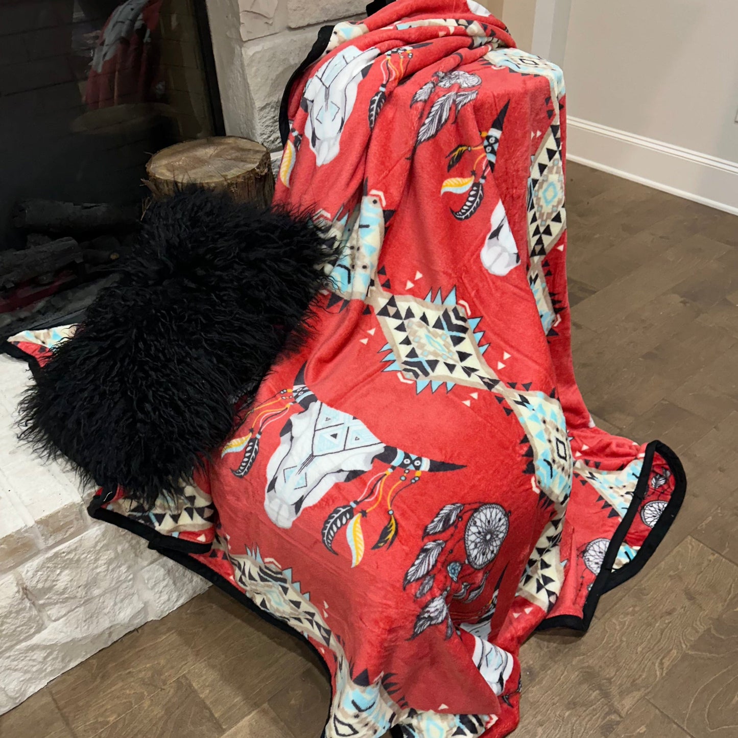 Envy Stylz Boutique Red Dream Oversized Blanket
