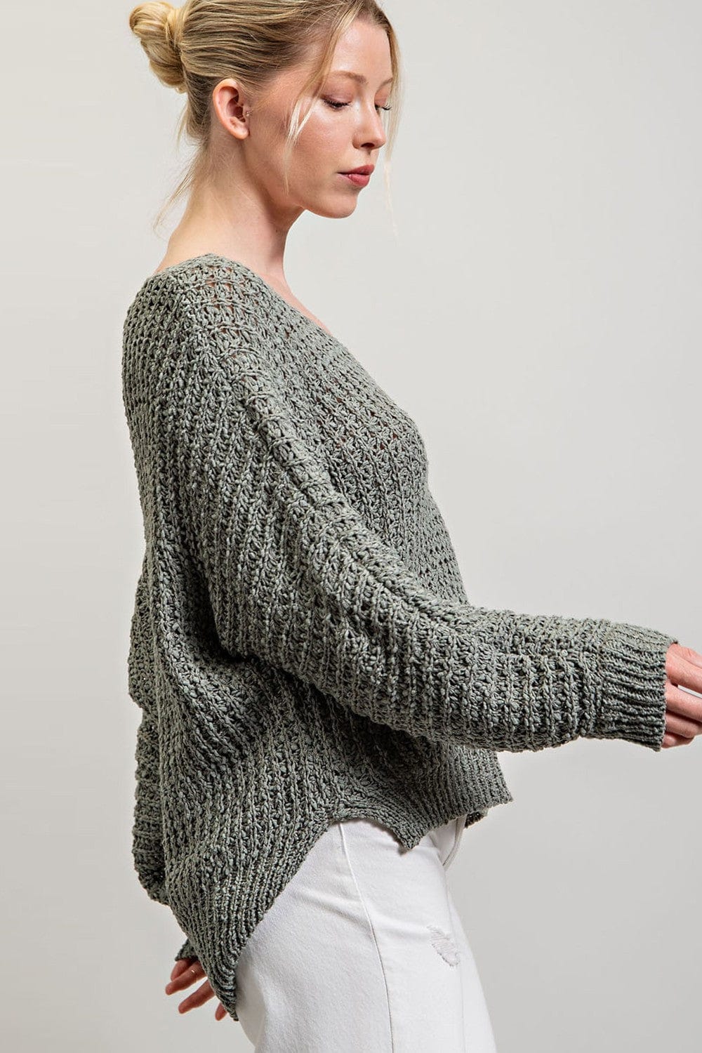 Envy Stylz Boutique Sage Knit Sweater