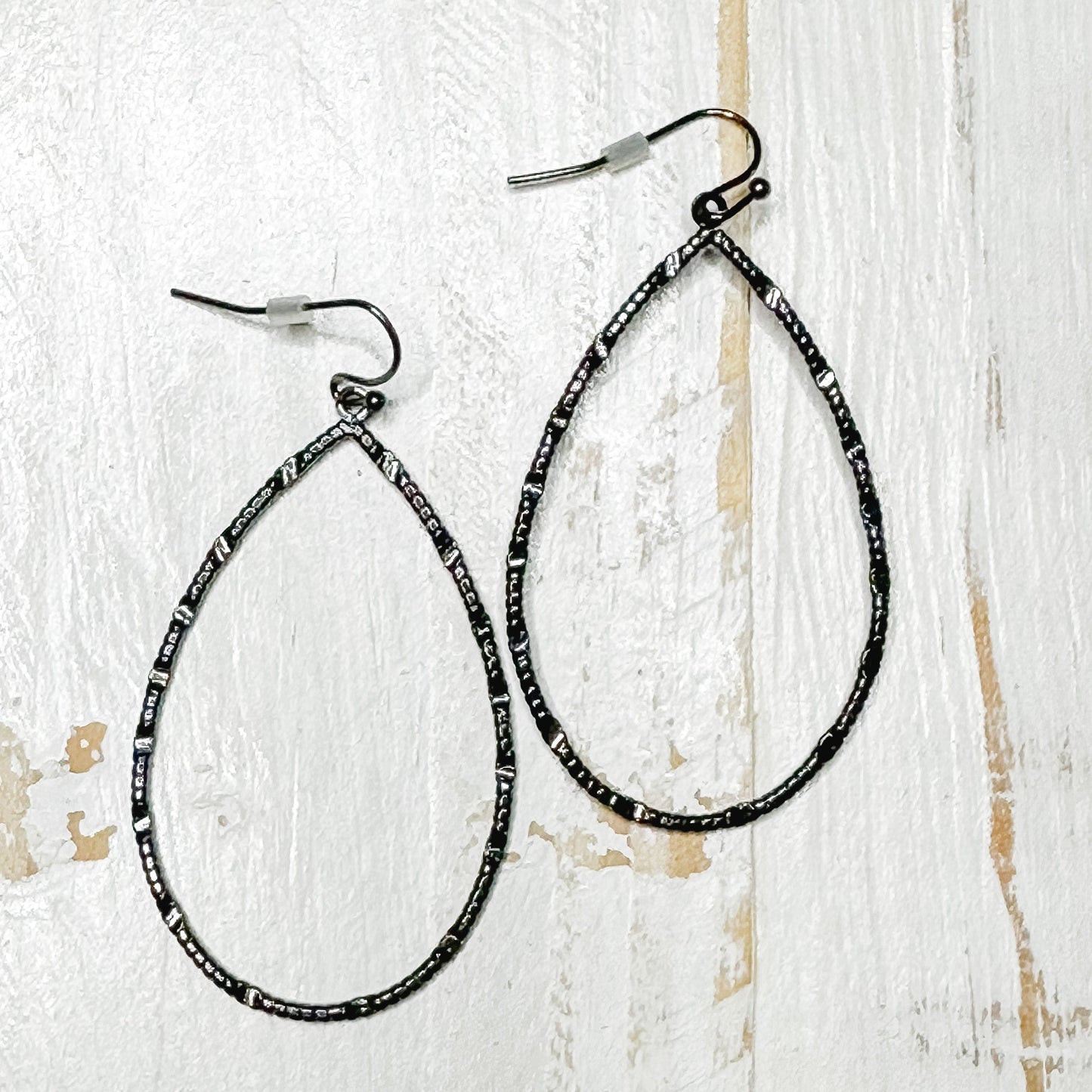 Envy Stylz Boutique Women - Accessories - Earrings Dark Gray Teardrop Earrings