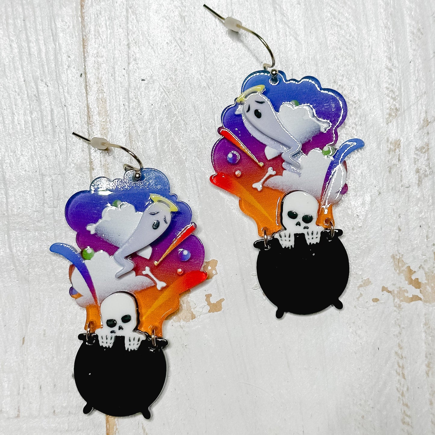 Envy Stylz Boutique Women - Accessories - Earrings Ghost Cauldron Earrings