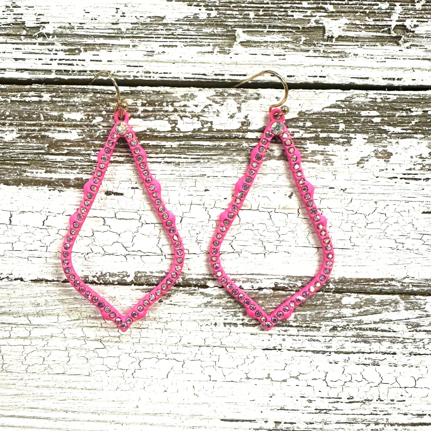 Envy Stylz Boutique Women - Accessories - Earrings Hot Pink Fancy Teardrop Earrings