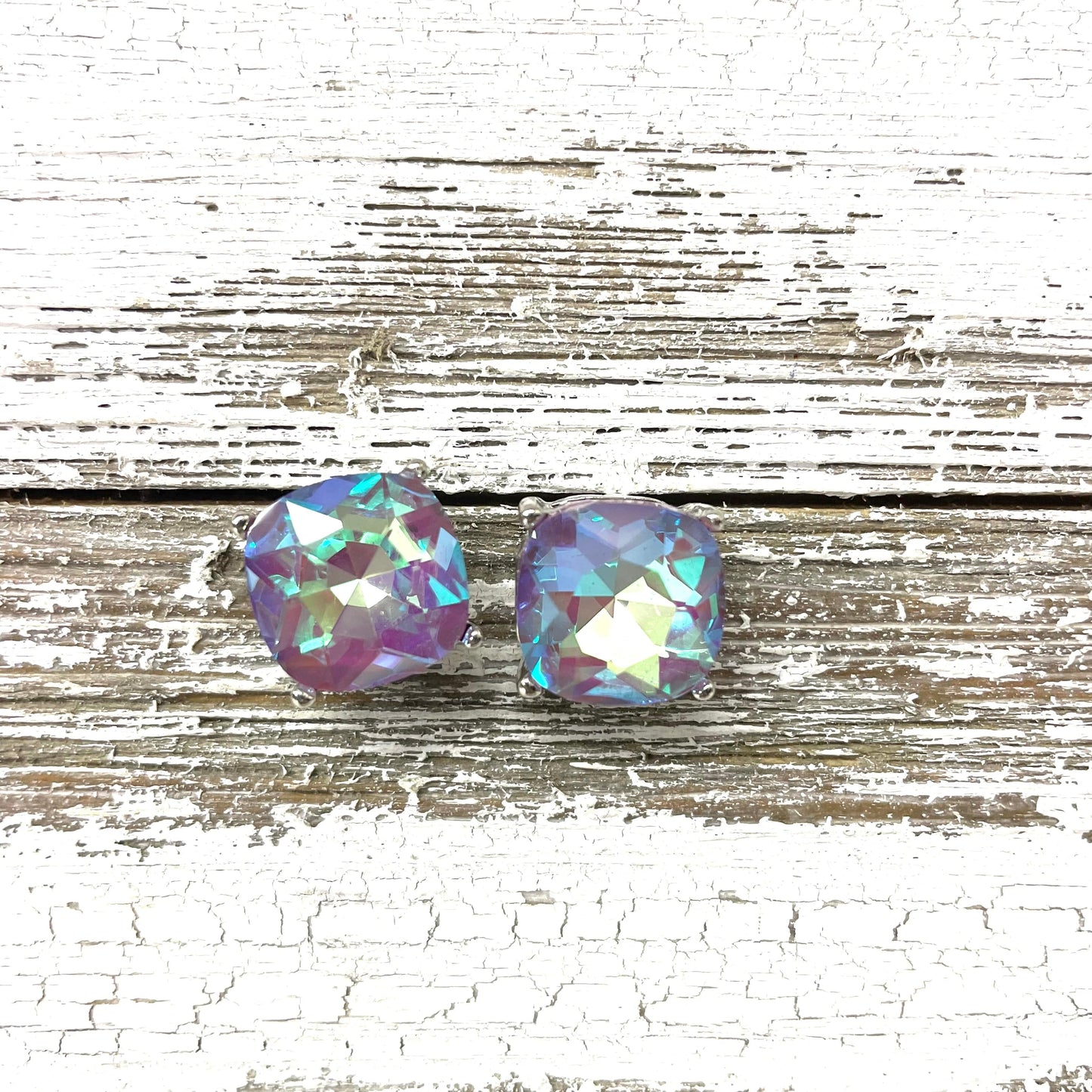 Envy Stylz Boutique Women - Accessories - Earrings Large Purple Stud Earrings
