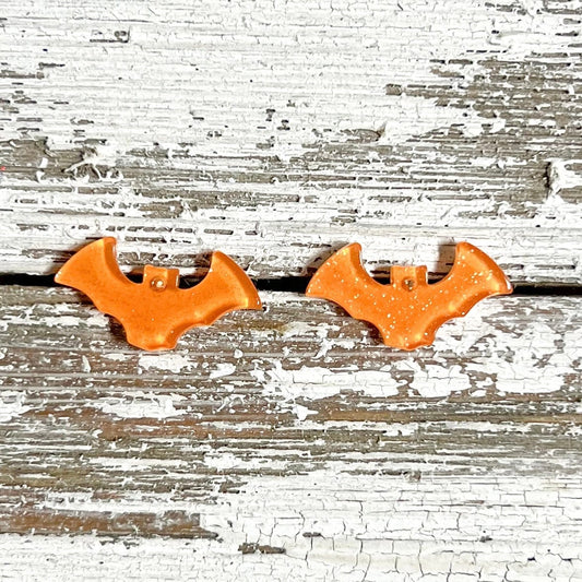 Envy Stylz Boutique Women - Accessories - Earrings Orange Bat Stud Earrings