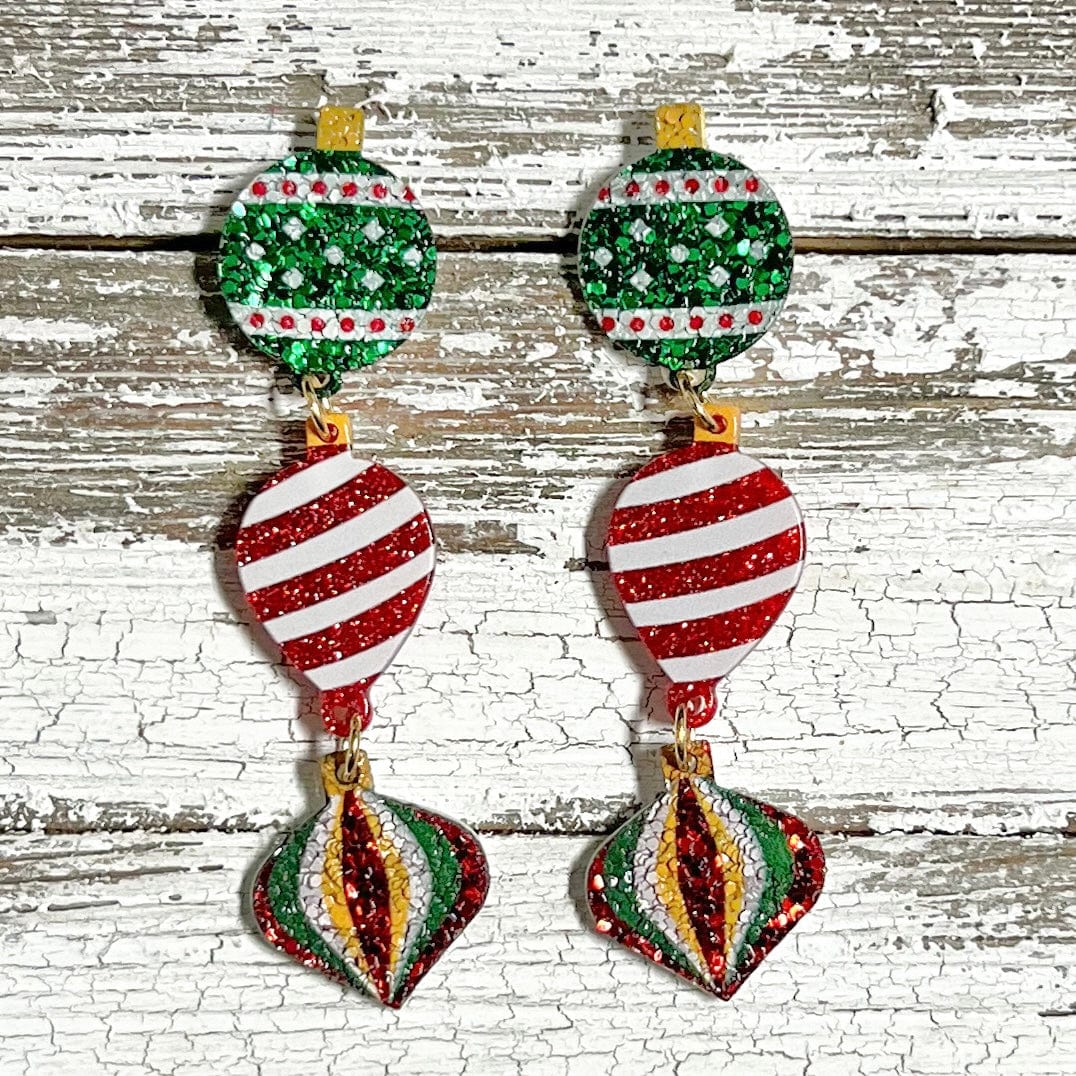 Envy Stylz Boutique Women - Accessories - Earrings Triple Ornament Swivel Style Earrings