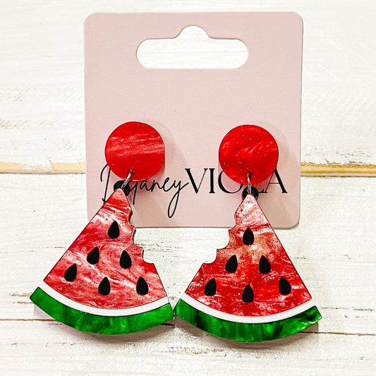 Envy Stylz Boutique Women - Accessories - Earrings Watermelon Glitter Stud Earrings