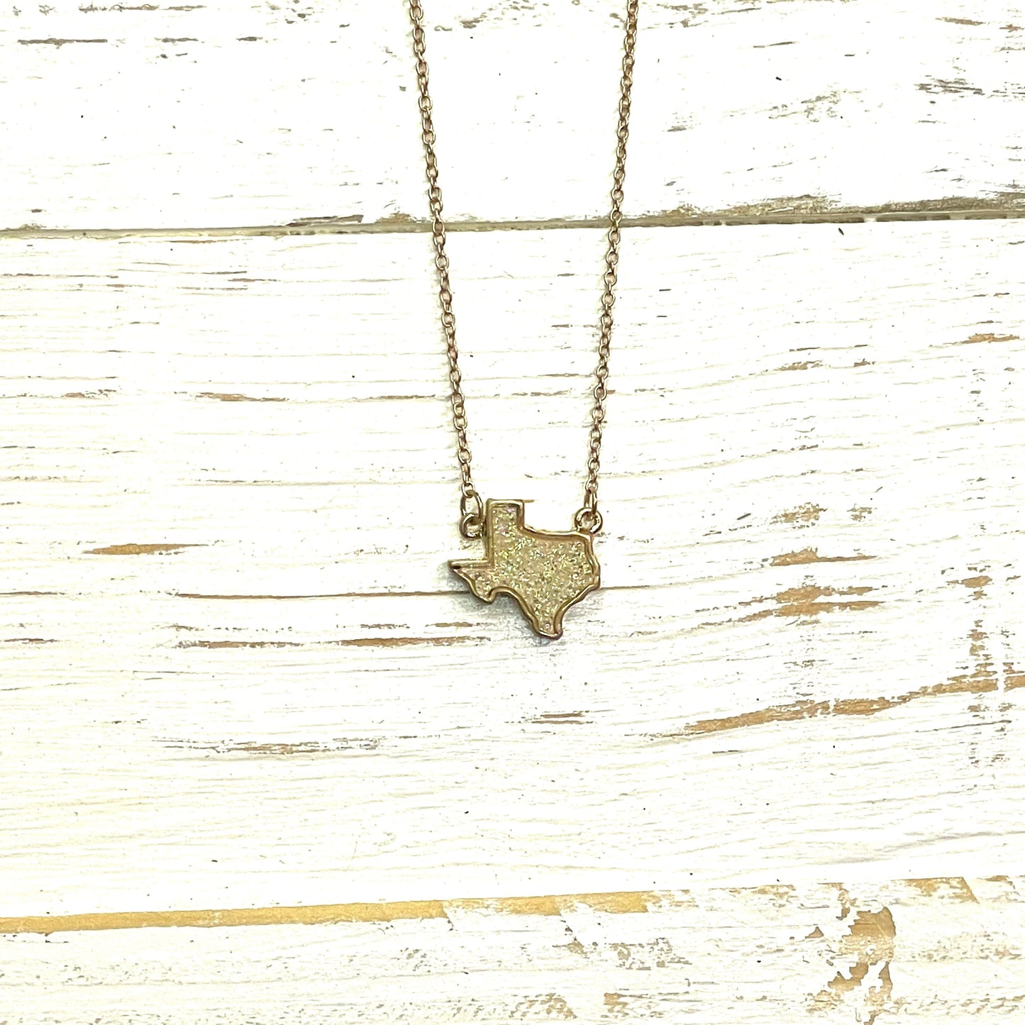 Envy Stylz Boutique Women - Accessories - Necklace White Druzy Texas Necklace