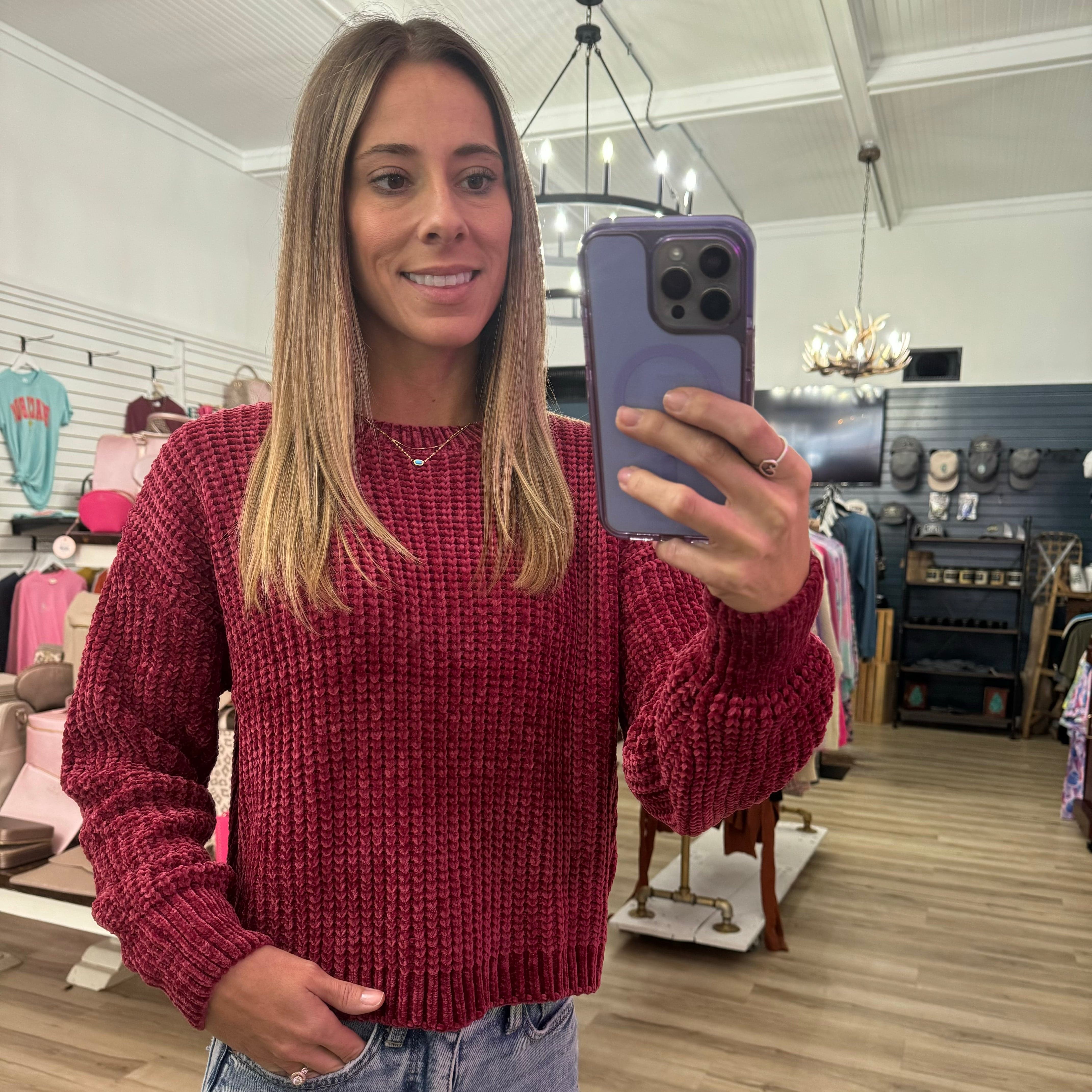 Semi cropped sweater on sale