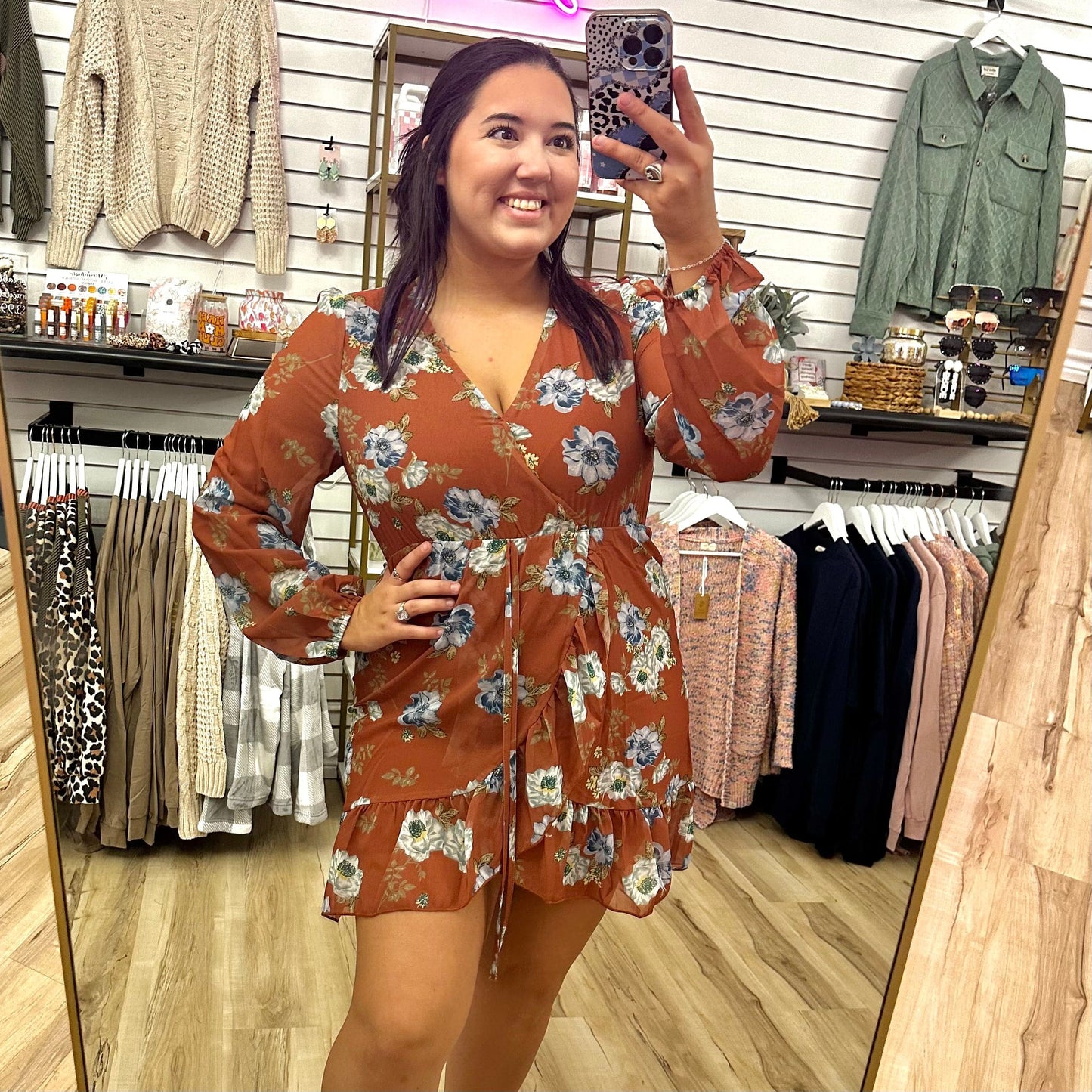 Envy Stylz Boutique Women - Apparel - Shirts - T-Shirts Annie Floral Wrap Dress