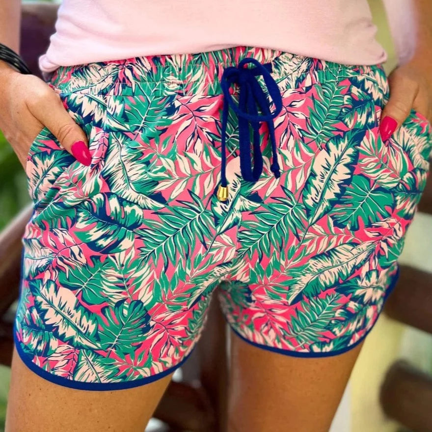 Envy Stylz Boutique Women - Apparel - Shirts - T-Shirts In The Tropics Drawstring Everyday Shorts