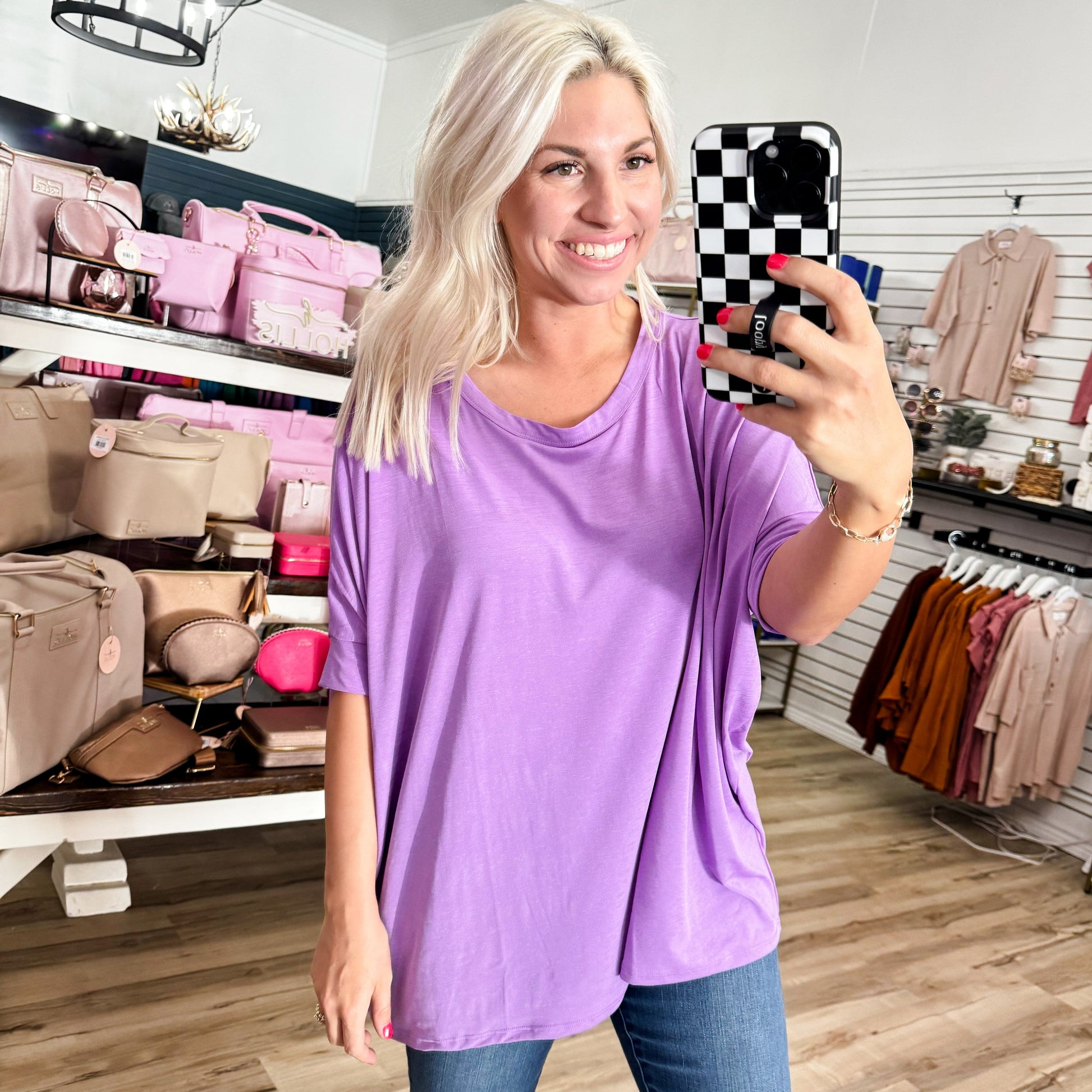 Envy Stylz Boutique Women - Apparel - Shirts - T-Shirts Lavender Skies Top