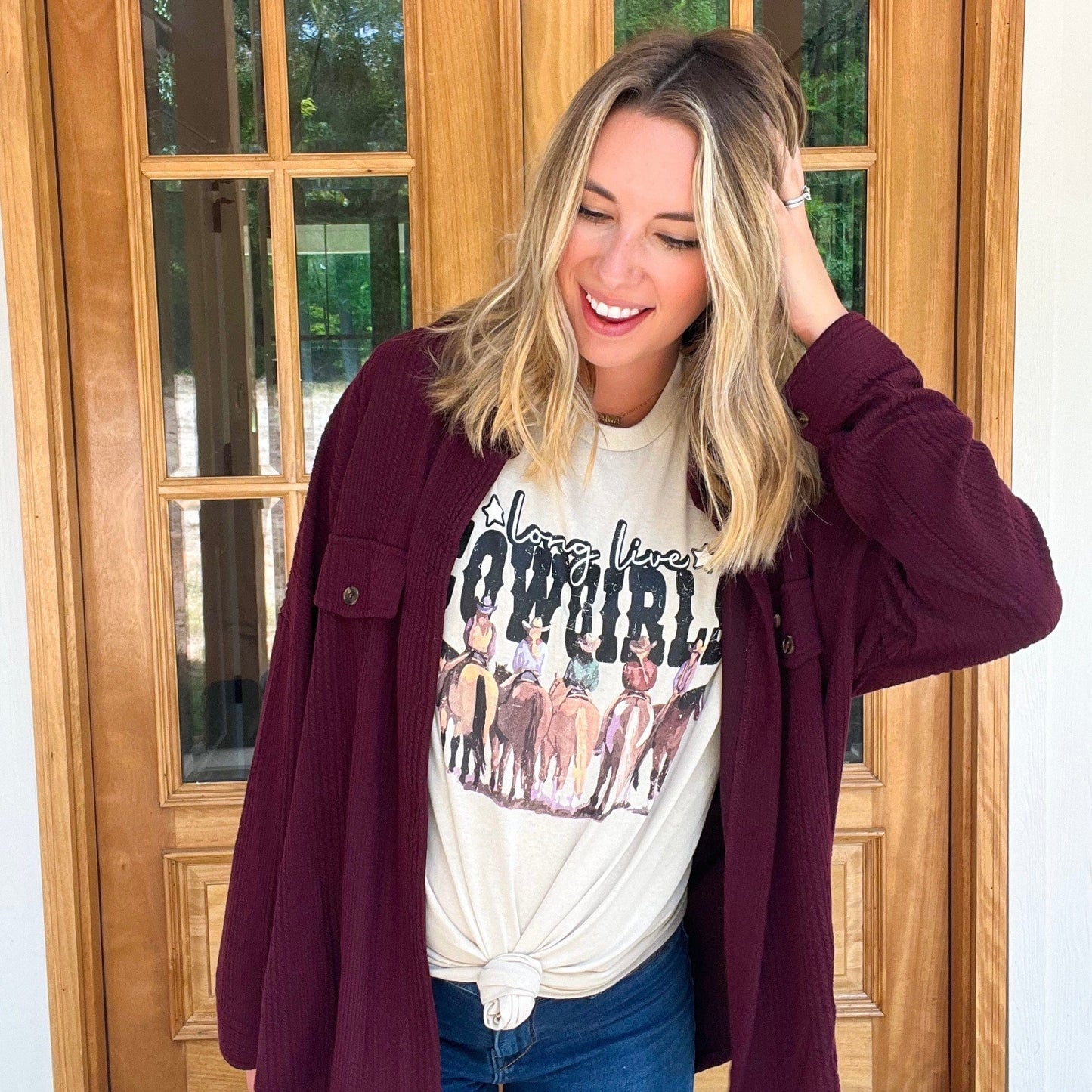Envy Stylz Boutique Women - Apparel - Shirts - T-Shirts Long Live Cowgirls Graphic Tee