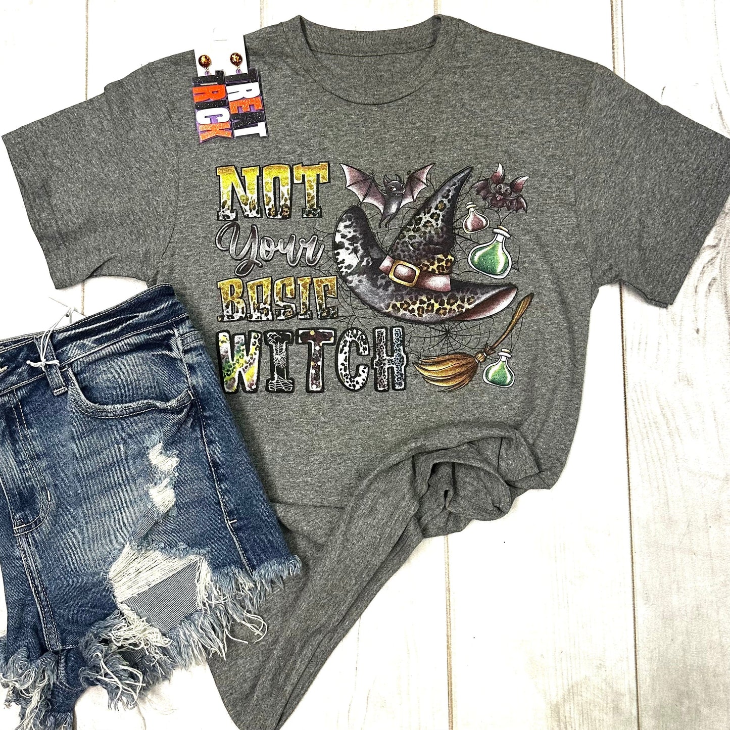 Envy Stylz Boutique Women - Apparel - Shirts - T-Shirts Not Your Basic Witch Graphic Tee