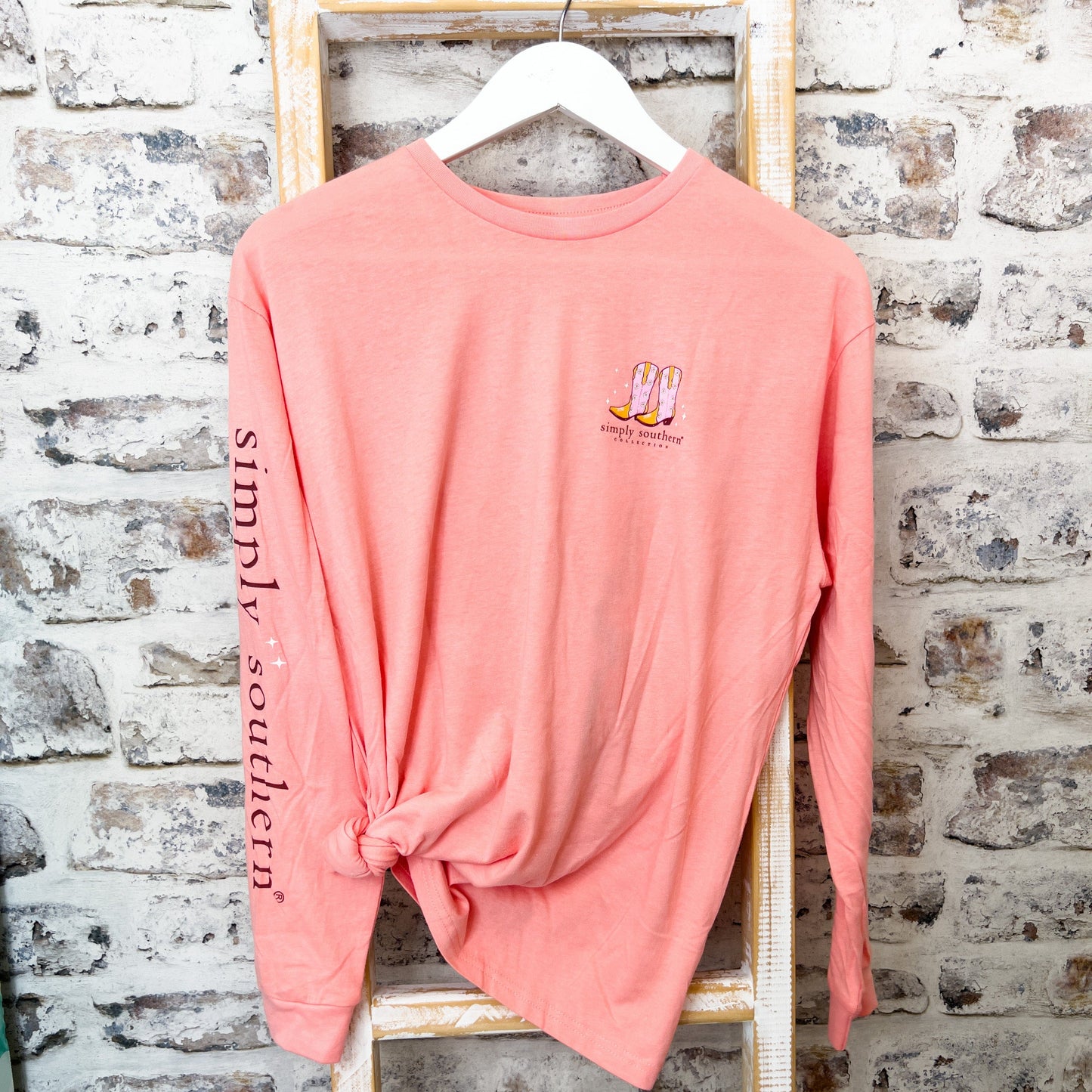 Envy Stylz Boutique Women - Apparel - Shirts - T-Shirts Please Take Me To Nashville Simply Southern Long Sleeve Soft Graphic Tee