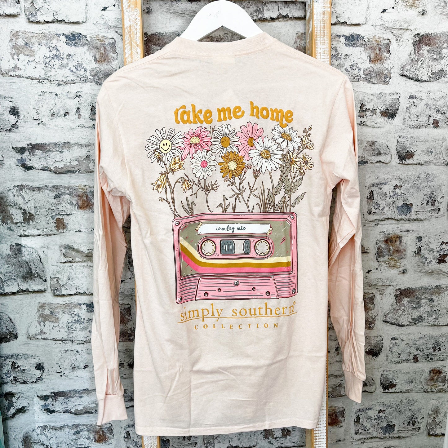 Envy Stylz Boutique Women - Apparel - Shirts - T-Shirts Take Me Home Simply Southern Long Sleeve Soft Graphic Tee