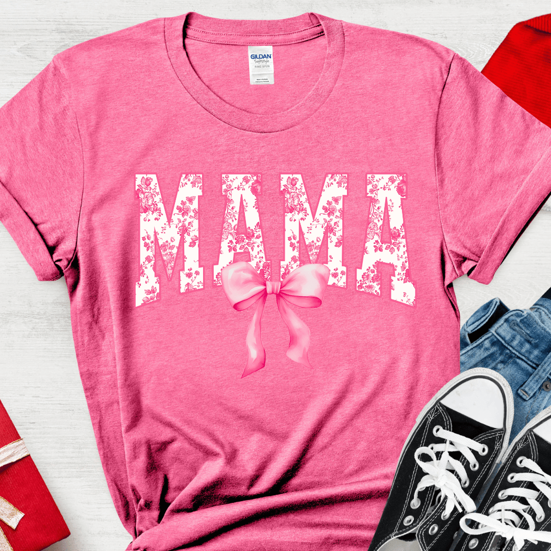 Envy Stylz Wholesale Women - Apparel - Shirts - T-Shirts Pink Mama Bow Graphic Tee