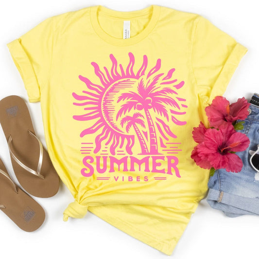 Envy Stylz Wholesale Women - Apparel - Shirts - T-Shirts Summer Vibes Soft Graphic Tee