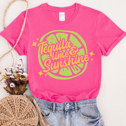 Envy Stylz Wholesale Women - Apparel - Shirts - T-Shirts Tequila Lime & Sunshine Soft Graphic Tee