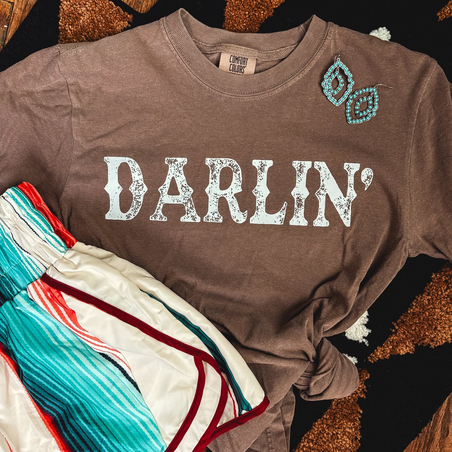 FestiviTees Women - Apparel - Shirts - T-Shirts Darlin’ Western Soft Graphic Tee
