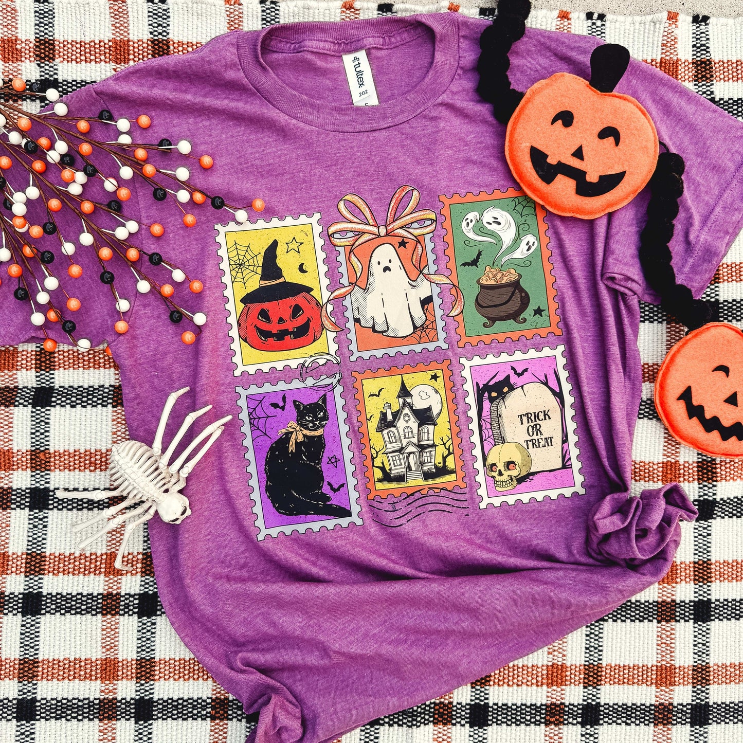 FestiviTees Women - Apparel - Shirts - T-Shirts Halloween Stamps Soft Graphic Tee