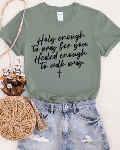FestiviTees Women - Apparel - Shirts - T-Shirts Holy Enough Graphic Tee