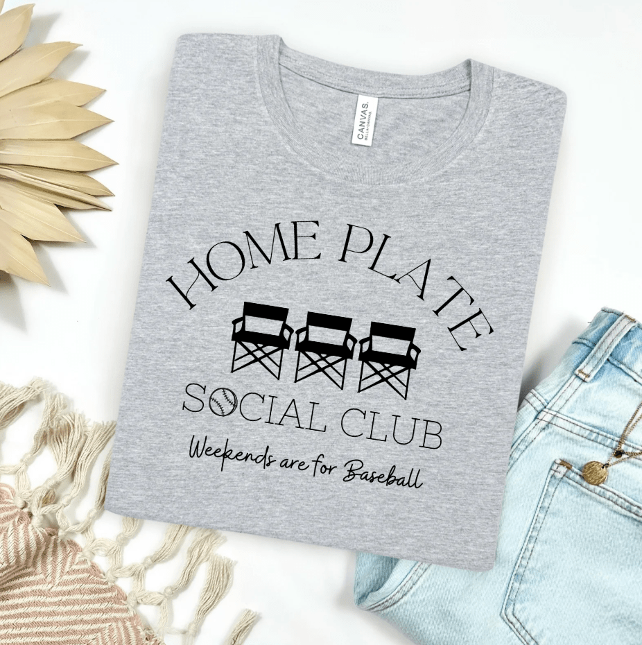 FestiviTees Women - Apparel - Shirts - T-Shirts Home Plate Social Club Graphic Tee