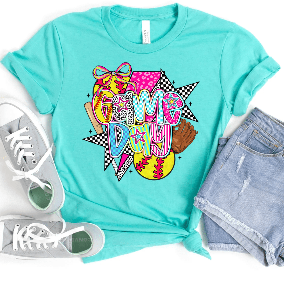 FestiviTees Women - Apparel - Shirts - T-Shirts Lightning Bolt Game Day Graphic Tee