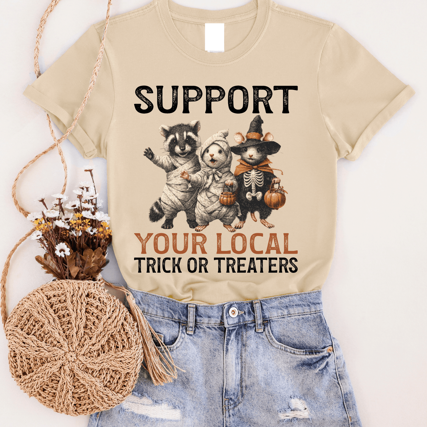 FestiviTees Women - Apparel - Shirts - T-Shirts Local Trick Or Treaters Graphic Tee