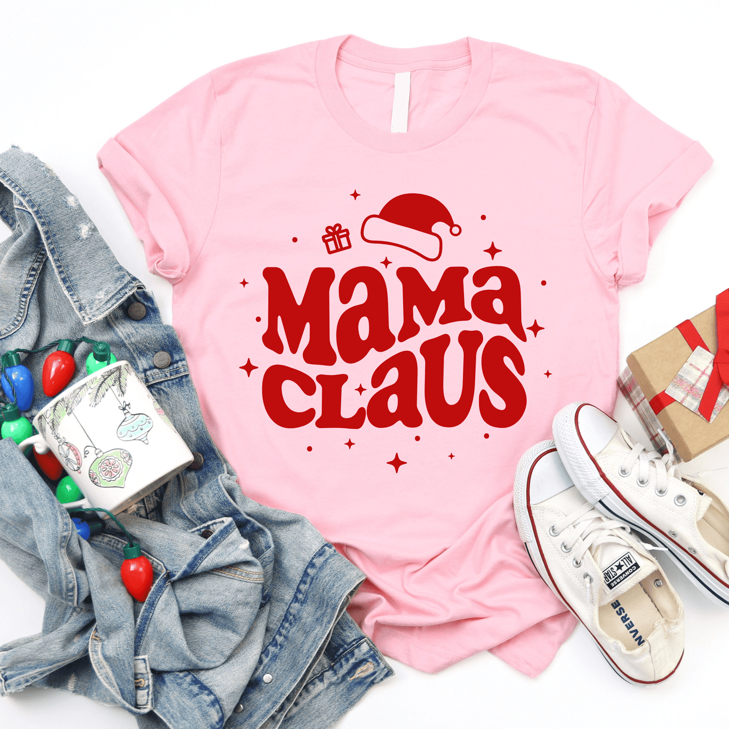 FestiviTees Women - Apparel - Shirts - T-Shirts Mama Claus Graphic Tee/Sweatshirt