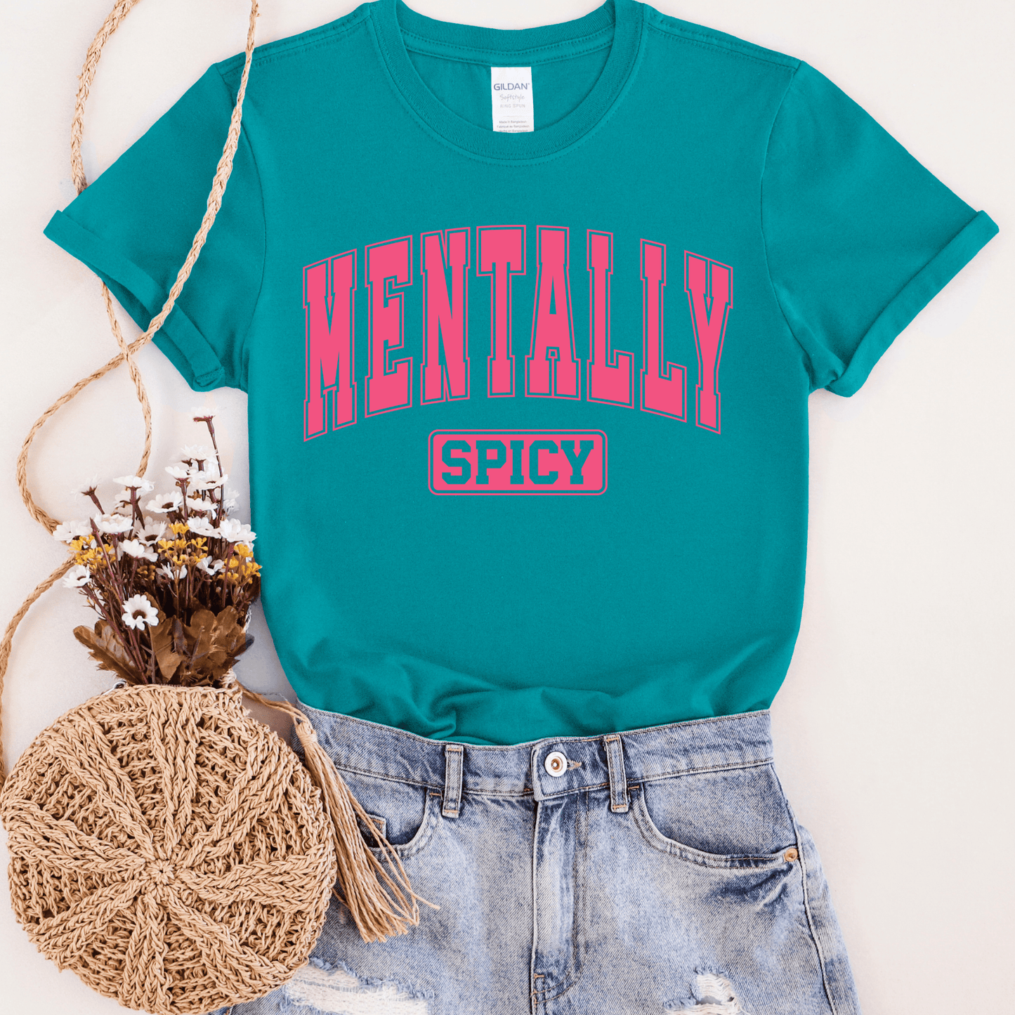 FestiviTees Women - Apparel - Shirts - T-Shirts Mentally Spicy Graphic Tee