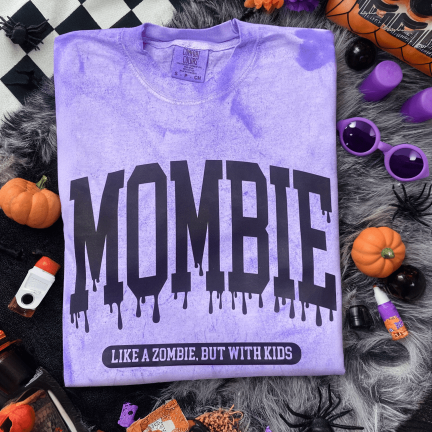 FestiviTees Women - Apparel - Shirts - T-Shirts Mombie Acid Wash Graphic Tee