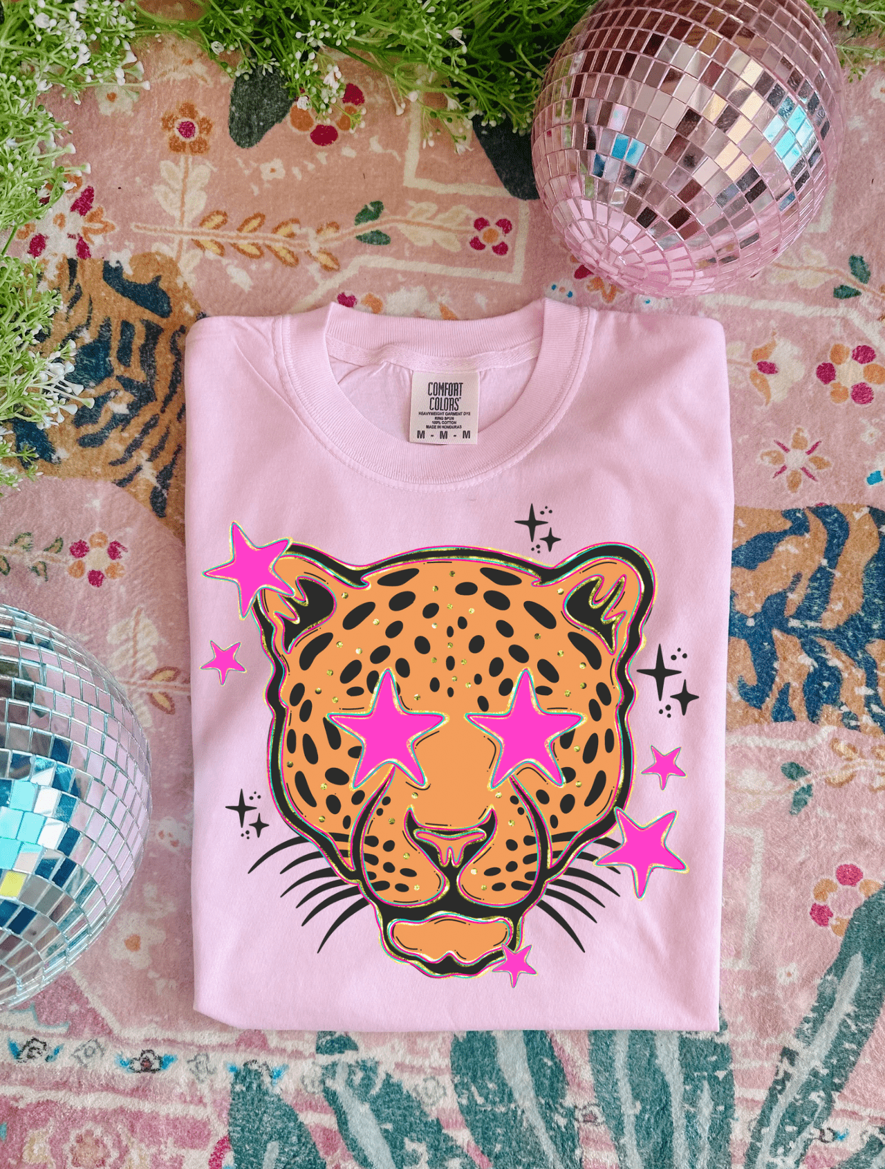 FestiviTees Women - Apparel - Shirts - T-Shirts Preppy Leopard Graphic Tee