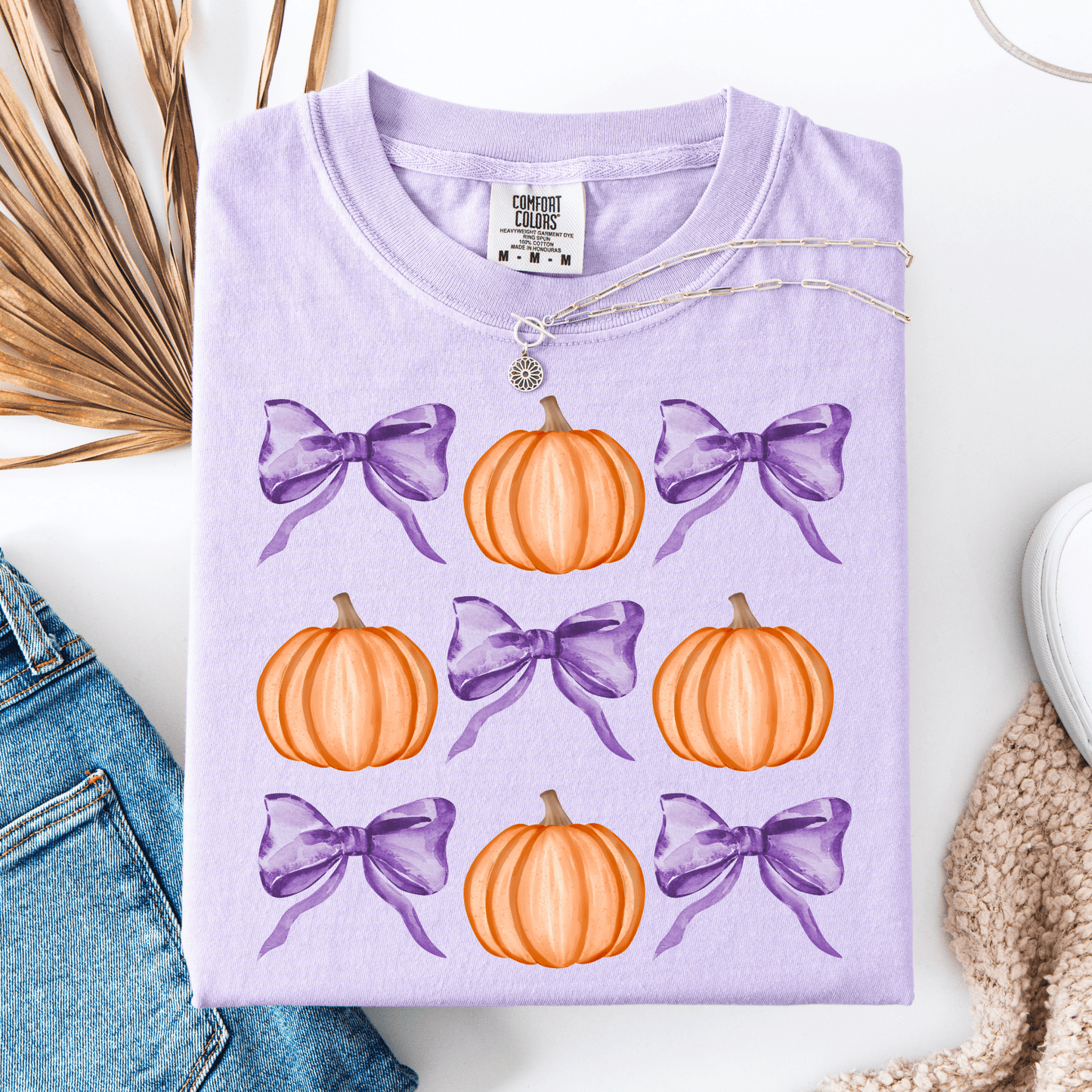 FestiviTees Women - Apparel - Shirts - T-Shirts Pumpkins & Bows Graphic Tee