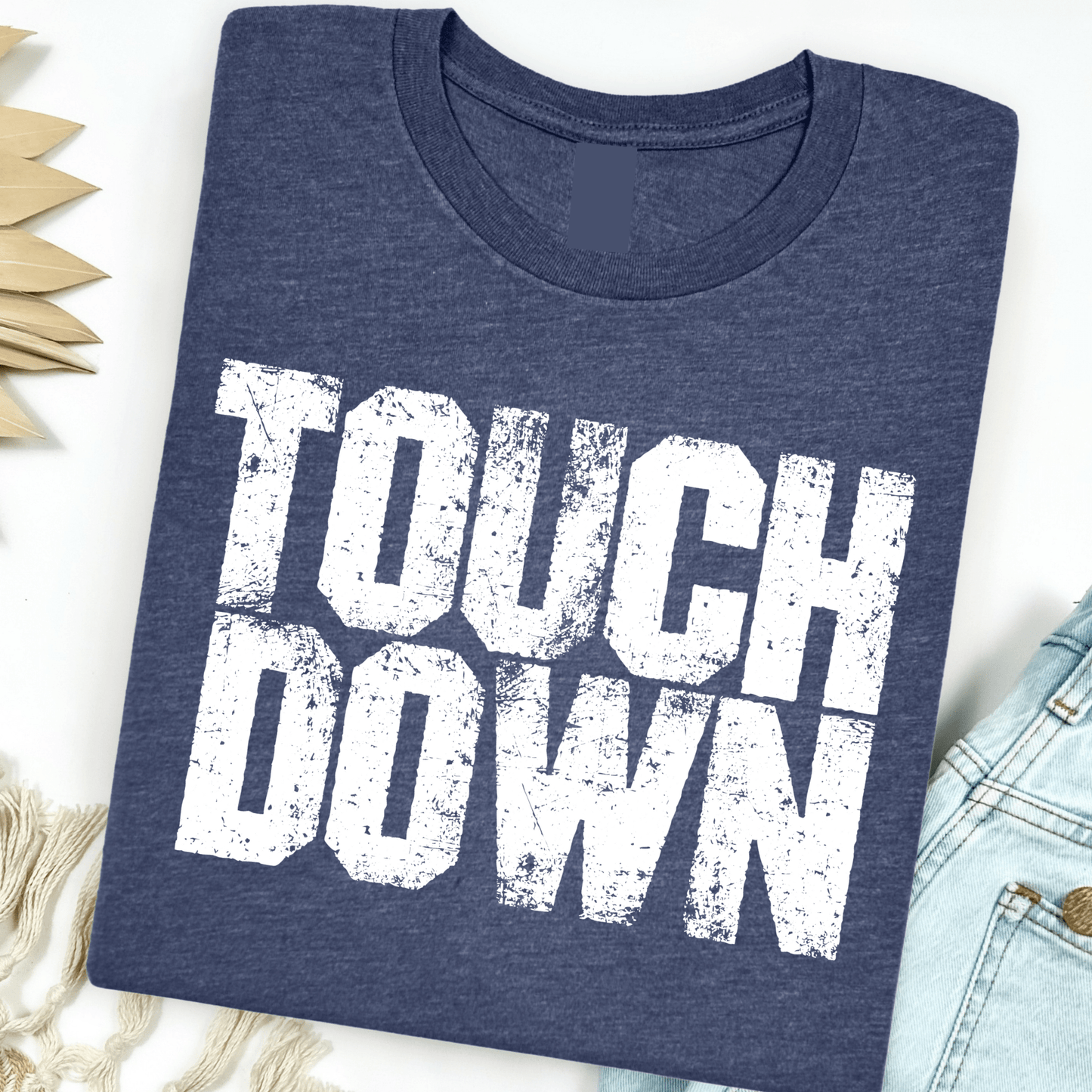 FestiviTees Women - Apparel - Shirts - T-Shirts Touch Down Distressed Graphic Tee