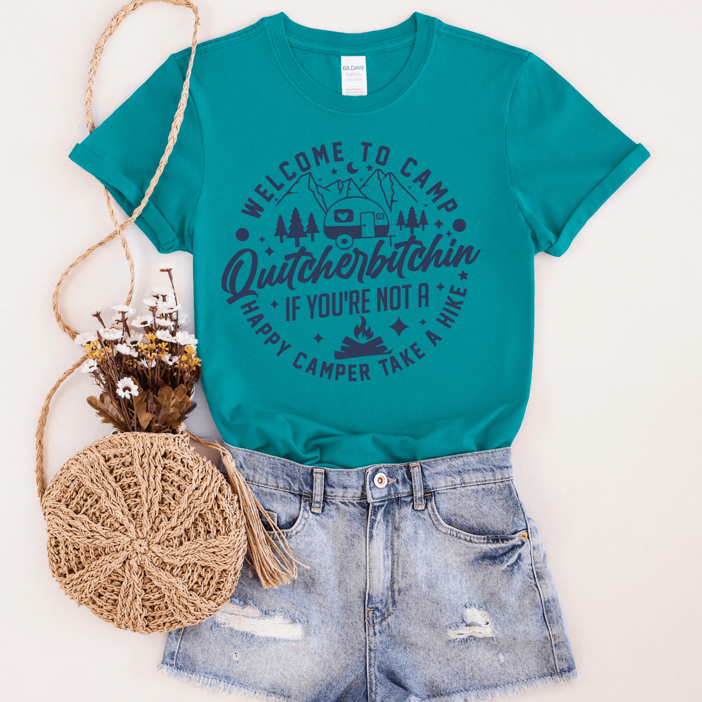 FestiviTees Women - Apparel - Shirts - T-Shirts Welcome to Camp Quitcherbitchin Graphic Tee