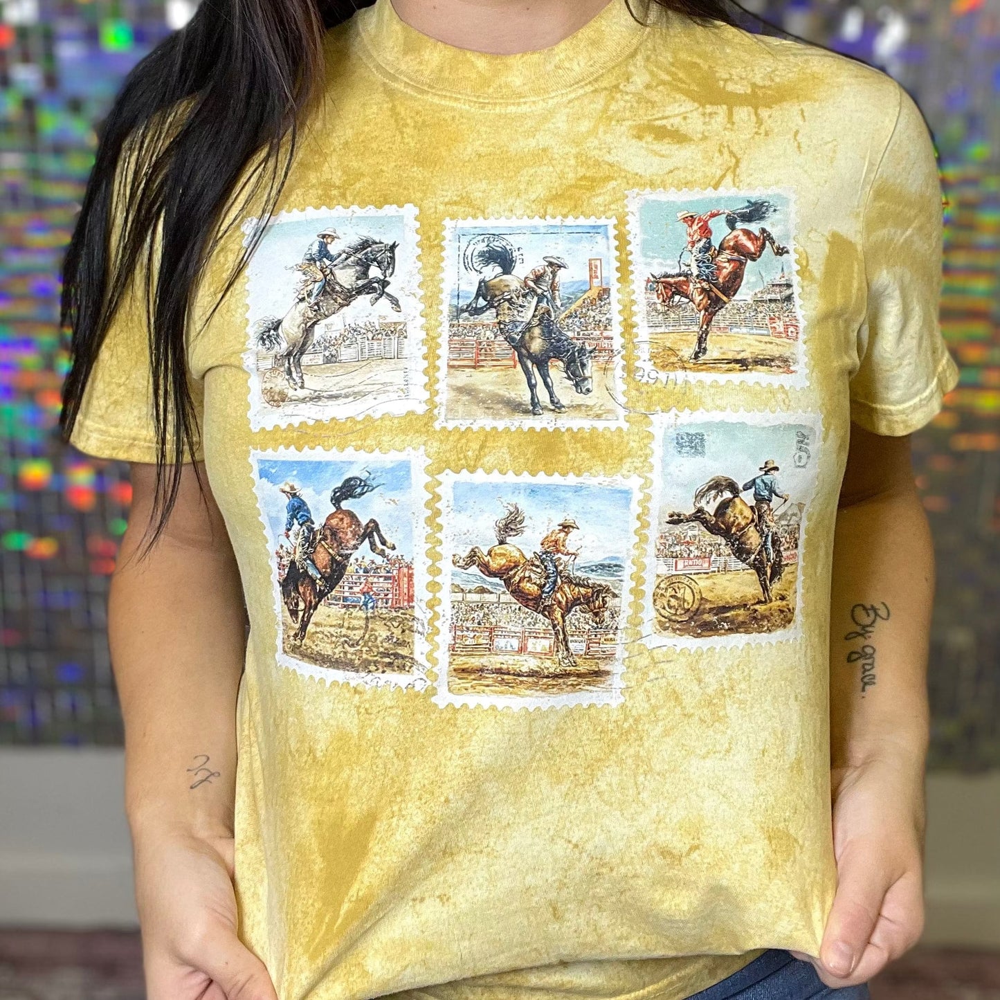 FestiviTees Women - Apparel - Shirts - T-Shirts Western Stamps Graphic Tee