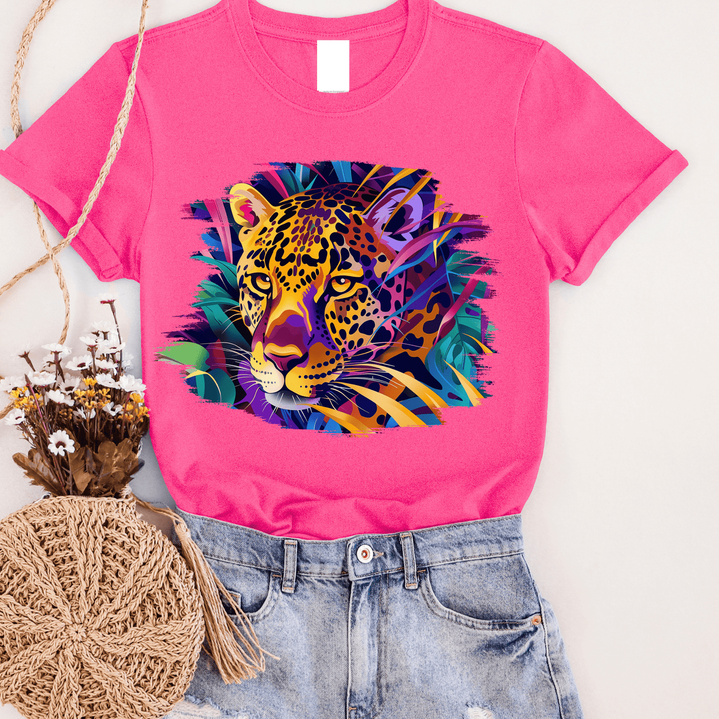 FestiviTees Women - Apparel - Shirts - T-Shirts Wild Cheetah Graphic Tee