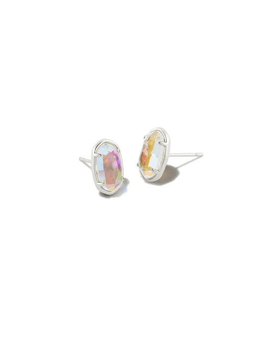 Kendra Scott Women - Accessories - Earrings Grayson Silver Stud Earrings in Dichroic Glass | Kendra Scott