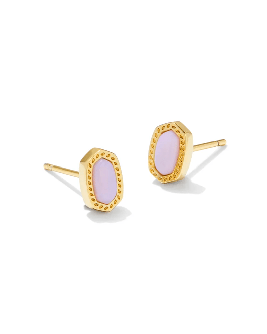 Kendra Scott Women - Accessories - Earrings Mini Ellie Gold Stud Earrings in Pink Opalite Crystal | Kendra Scott