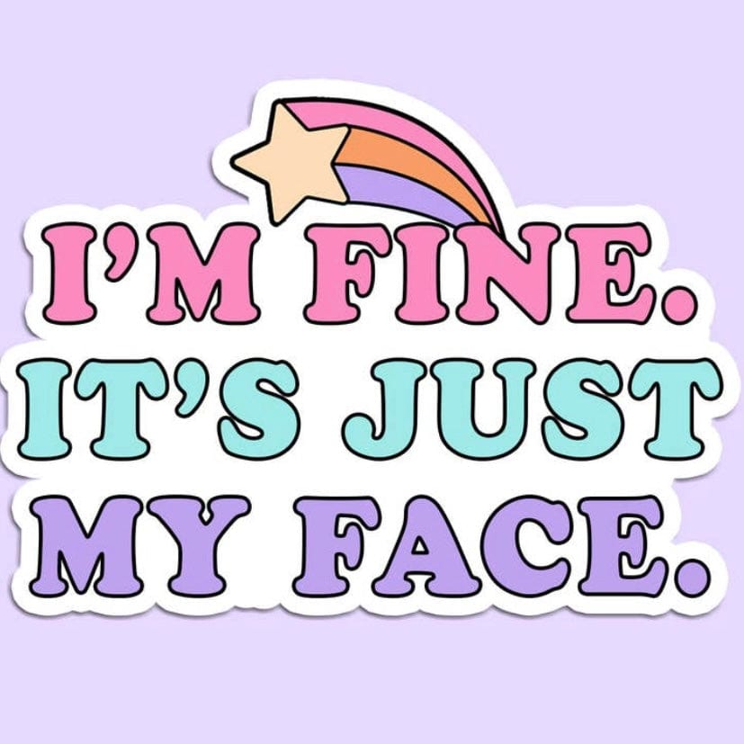 I'm fine | Dictionary Definition | Sticker