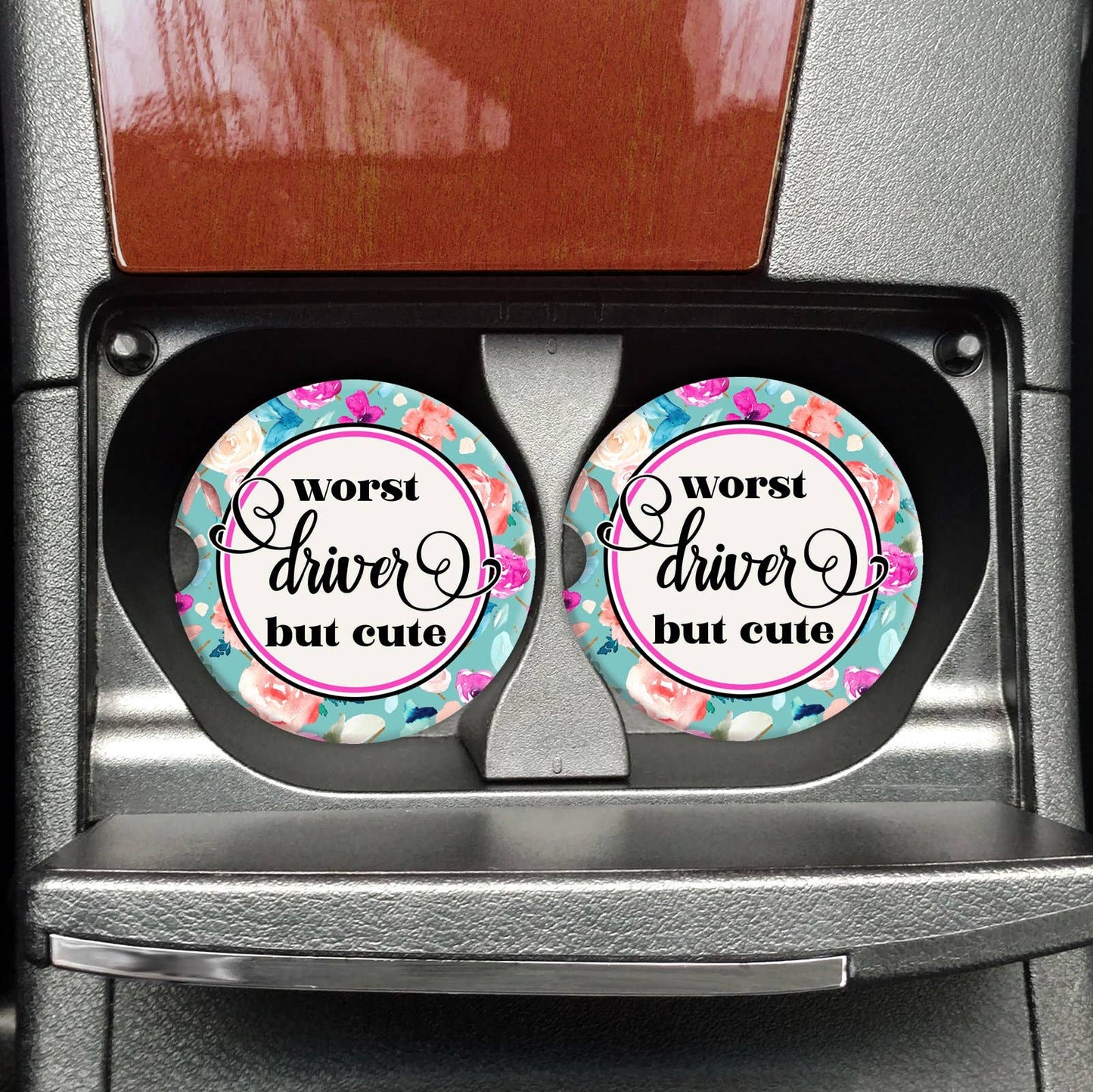 Mugsby Worst Driver But Cute Car Coasters