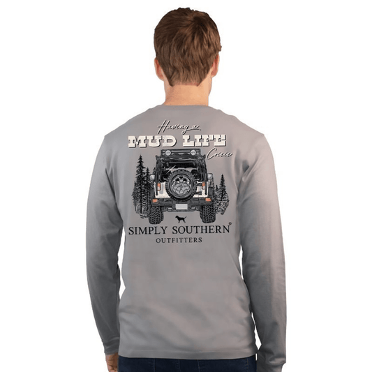 Simply Southern Apparel & Accessories > Clothing > Shirts & Tops Mud Life Mens Simply Southern Tee