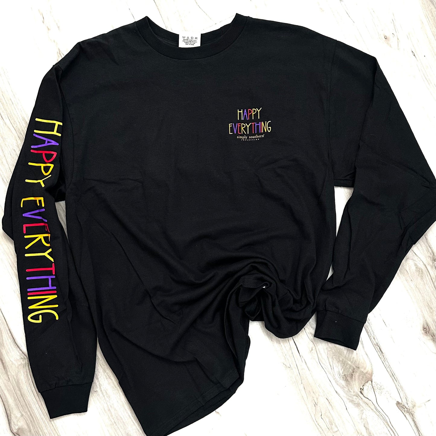 Simply Southern Women - Apparel - Shirts - T-Shirts HappyHalloThanksMas Simply Southern Long Sleeve Soft Graphic Tee