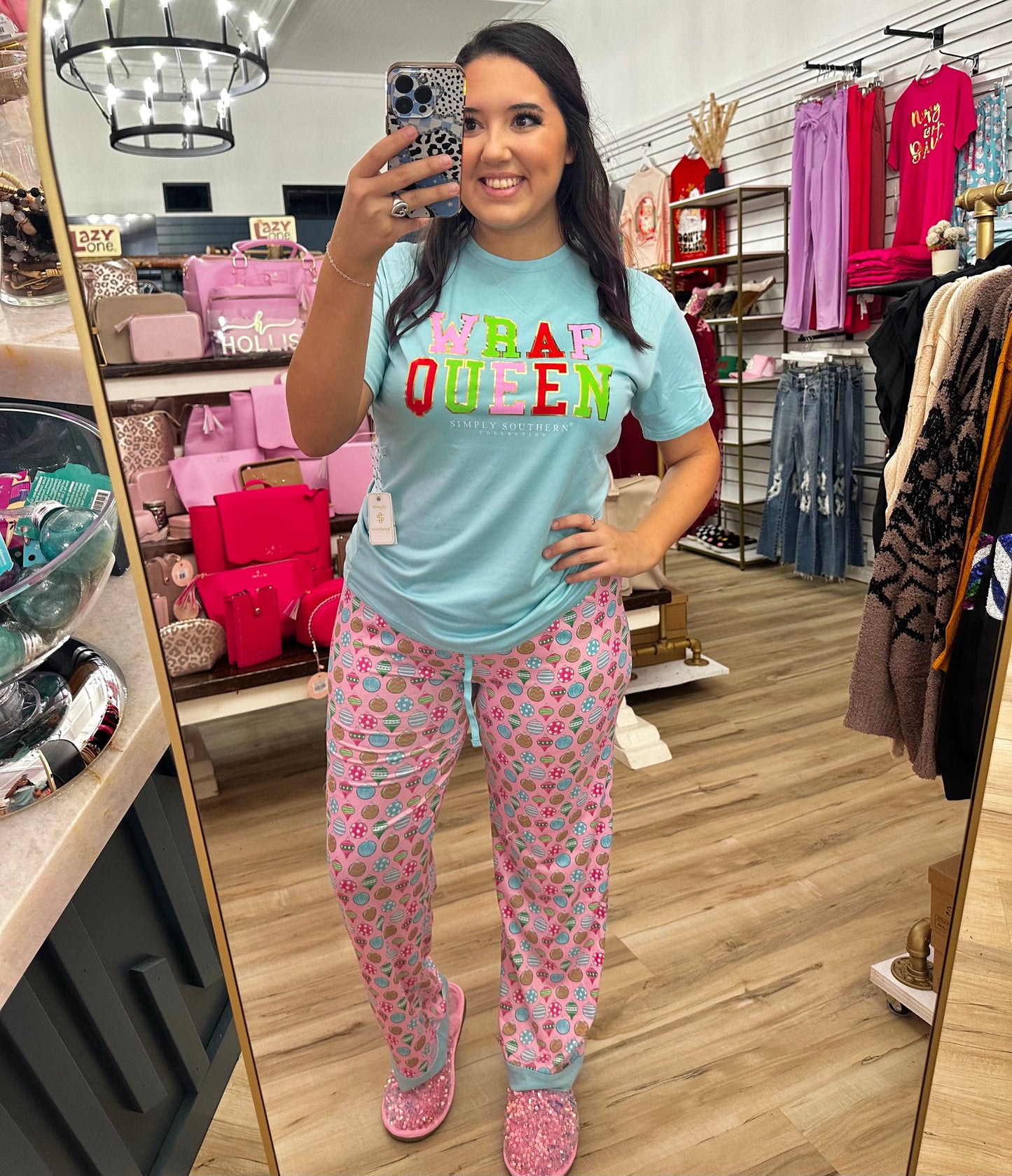 Simply Southern Women - Apparel - Shirts - T-Shirts Wrap Queen Simply Southern PJ Set