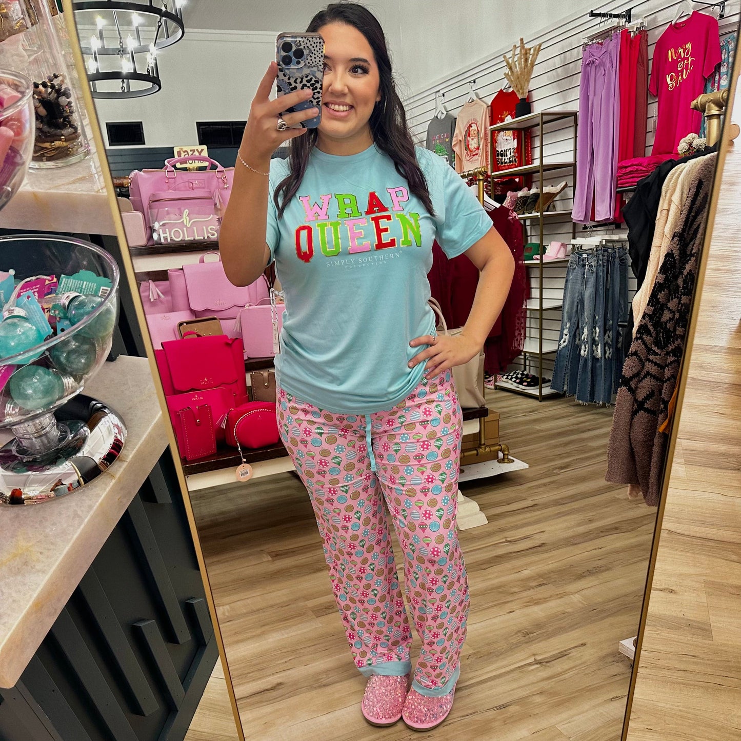 Simply Southern Women - Apparel - Shirts - T-Shirts Wrap Queen Simply Southern PJ Set